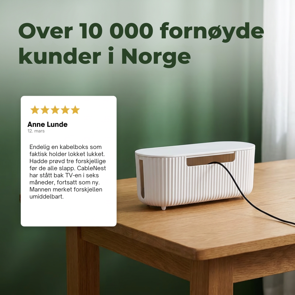 CableNest™ | Skjul ledningskaos uten å ofre stilen