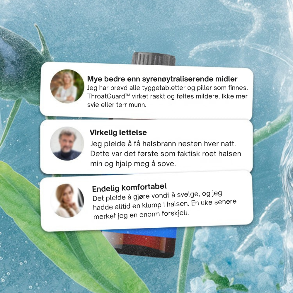 ThroatGuard™ | Beskytt halsen mot gjentatt irritasjon