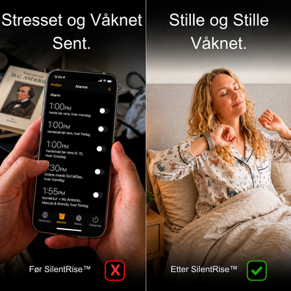 SilentRise™ | Våkn rolig uten å vekke partneren