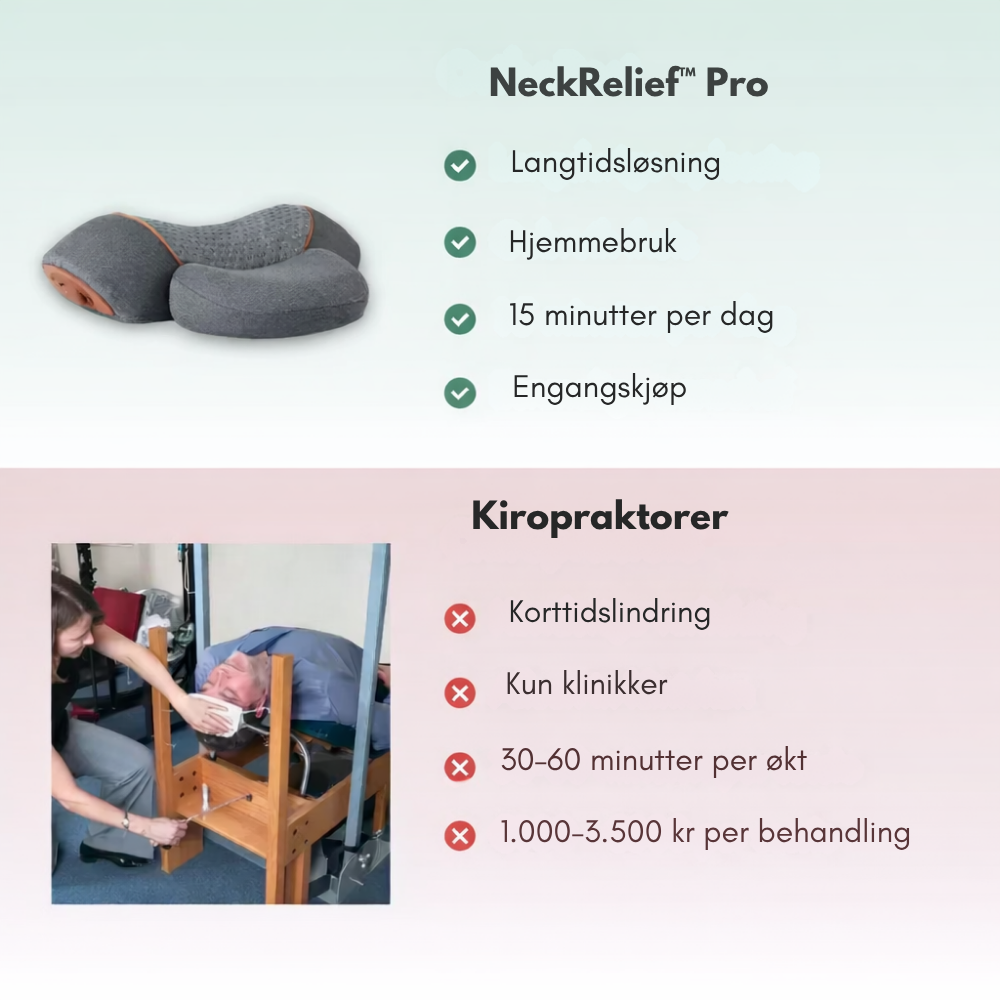 NeckRelief™ Pro | Våkn med mindre smerte og mer ro