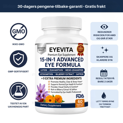 EyeVita™ | Daglig næringsstøtte for klart og komfortabelt syn