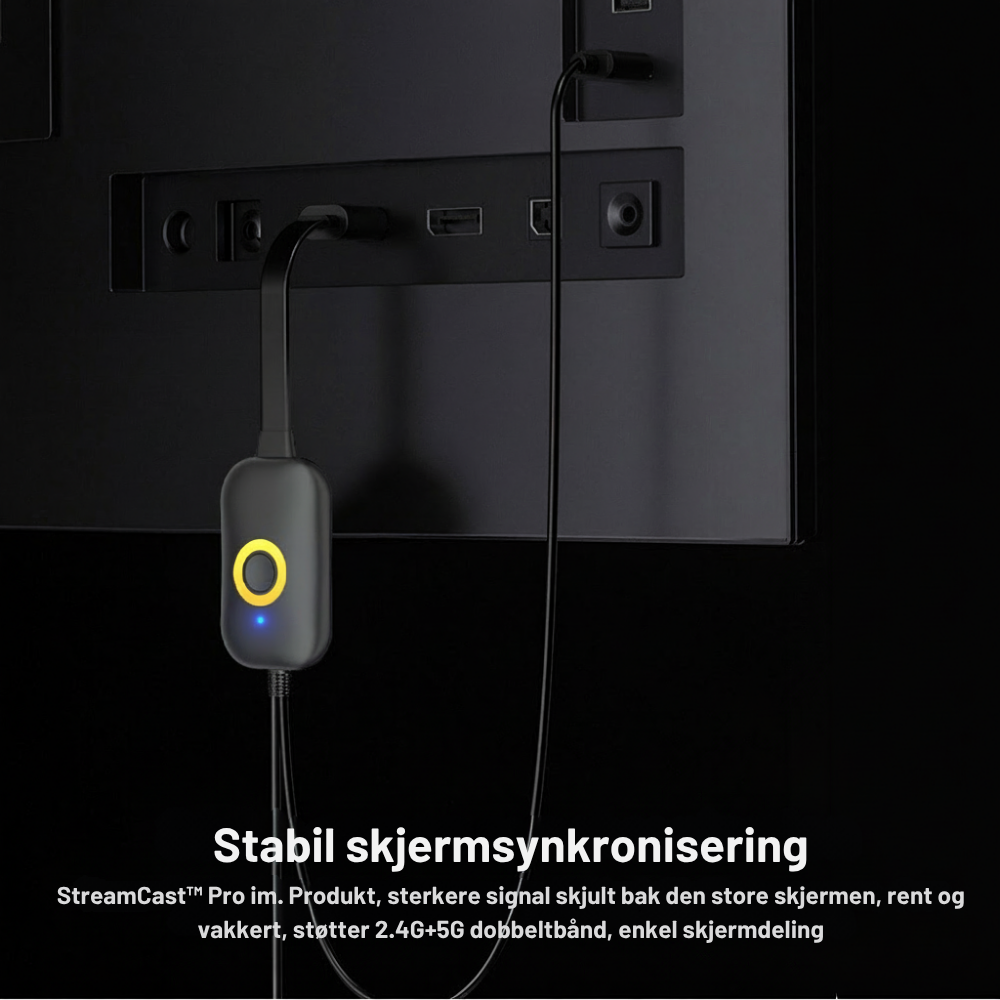 StreamCast™ Pro | Større skjermopplevelser uten Wi-Fi eller bryderi