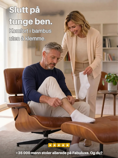BamboFit™ | Myke bambussokker uten stramme merker rundt ankelen