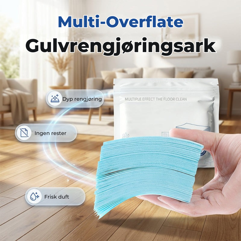 CleanSheets™ | Gulvvask uten dosering, store flasker eller rot