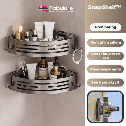 SnapShelf™ | Få orden på badet på få sekunder