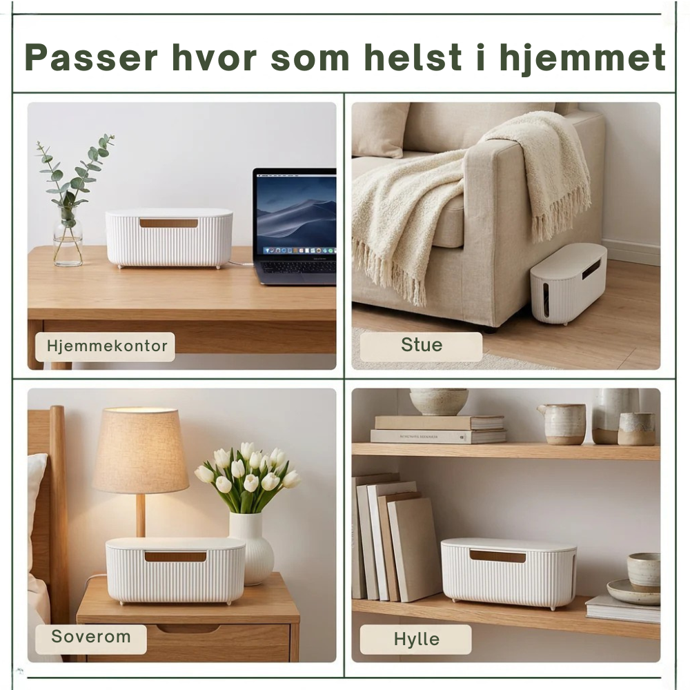 CableNest™ | Skjul ledningskaos uten å ofre stilen