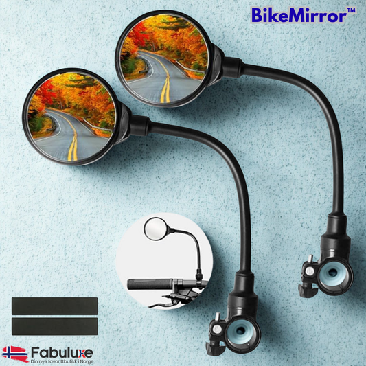 BikeMirror™ | Se hva som skjer bak deg uten å miste fokus fremover