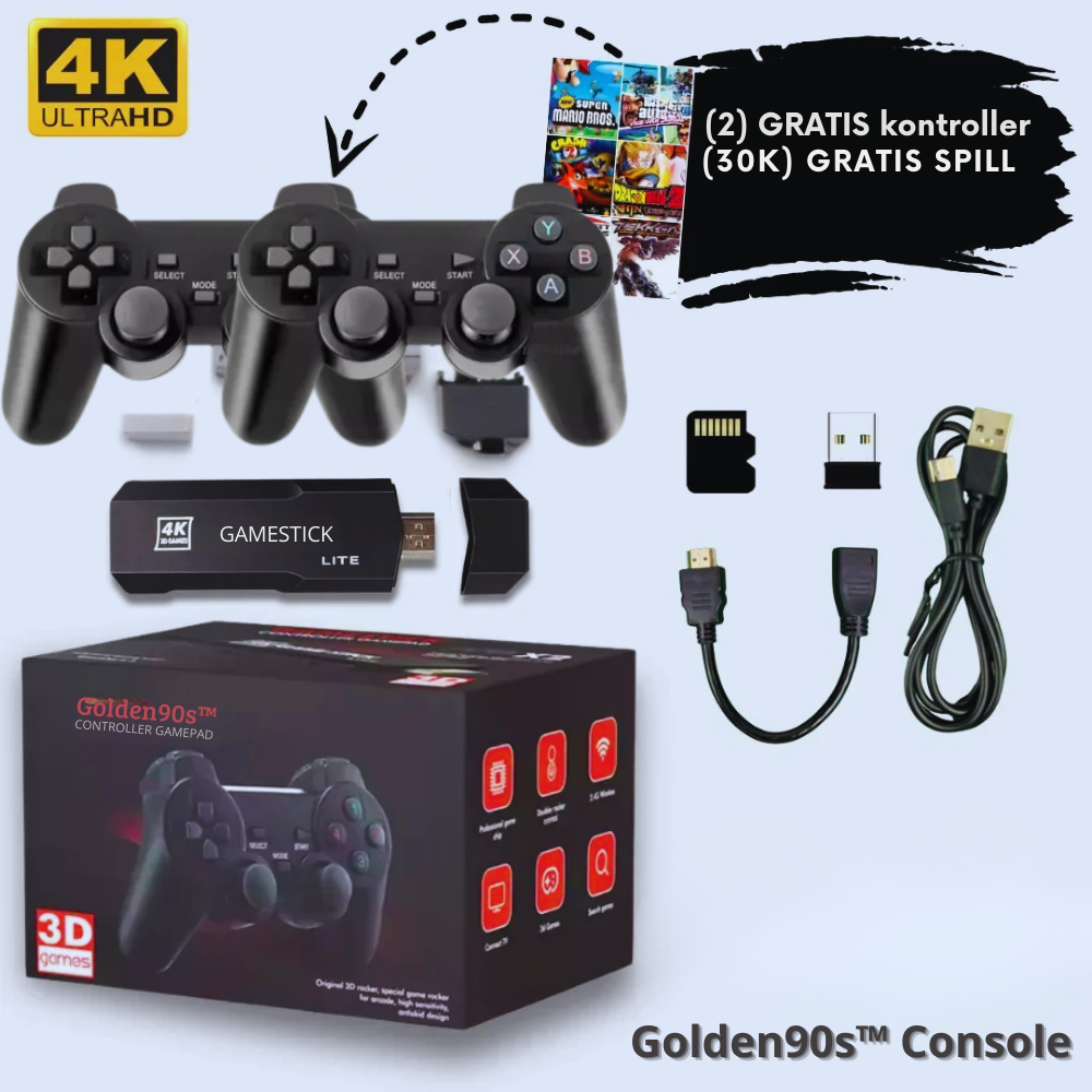 Golden90s™ Console – Den familievennlige konsollen som bringer magien fra 90-tallet hjem