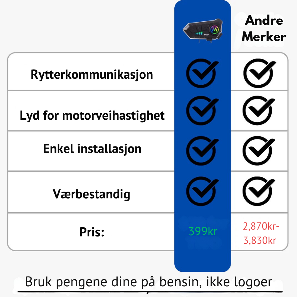 MotoLink™ | Klar kommunikasjon uten den dyre merkeprisen