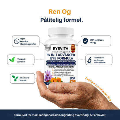 EyeVita™ | Daglig næringsstøtte for klart og komfortabelt syn
