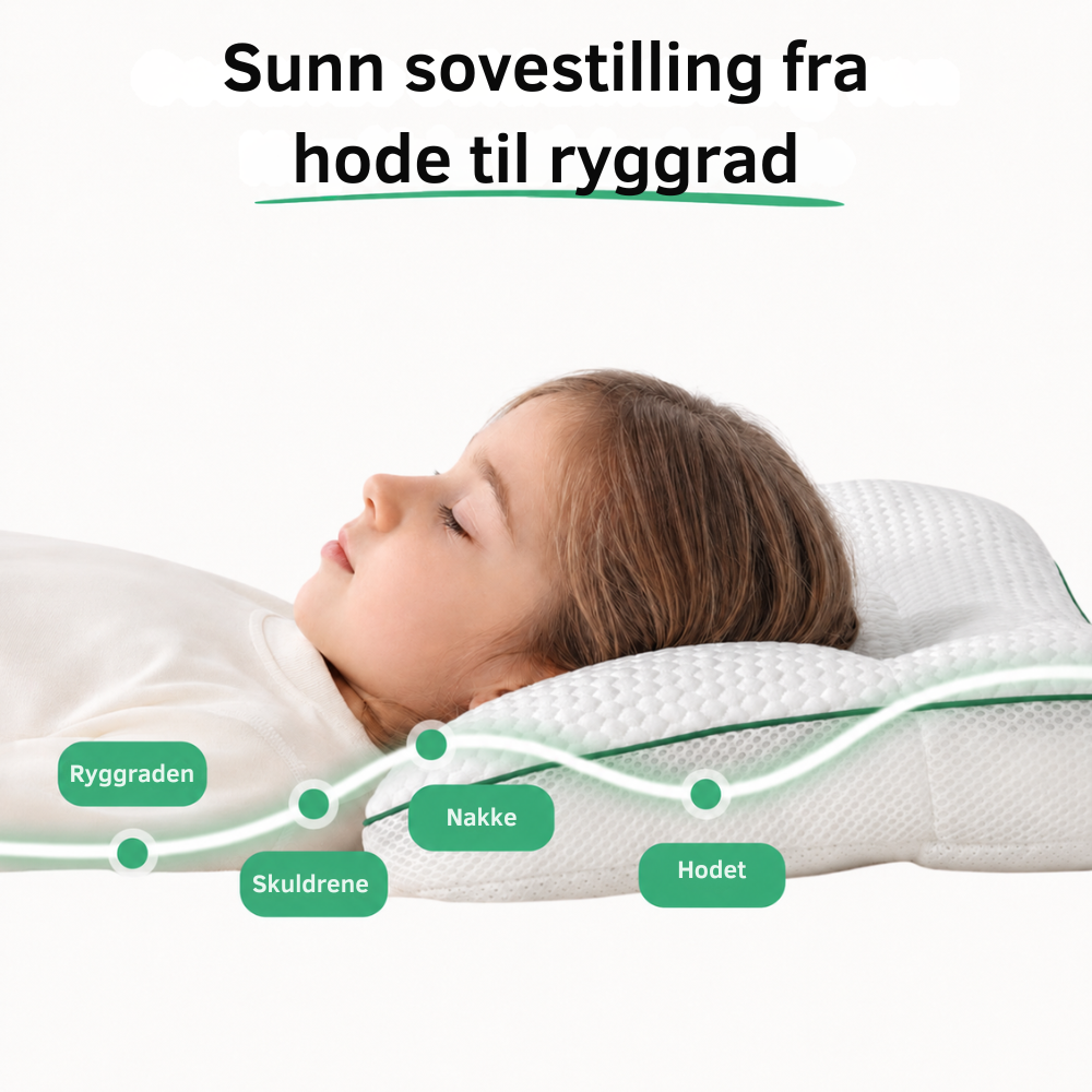 ErgoPillow™ Junior | Når barnet ditt sover bedre, sover du også