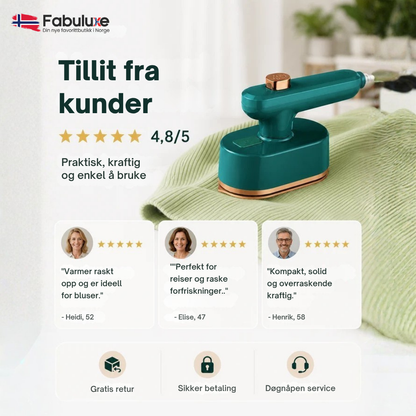 IronGo™ | Kompakt dampstrykejern for raske krøllfrie touch-ups