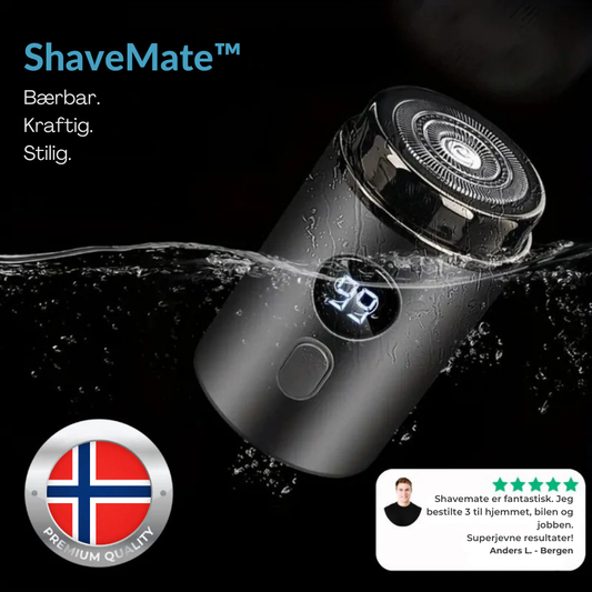 ShaveMate™ | Si farvel til stubber og rotete barbering – uansett hvor du er
