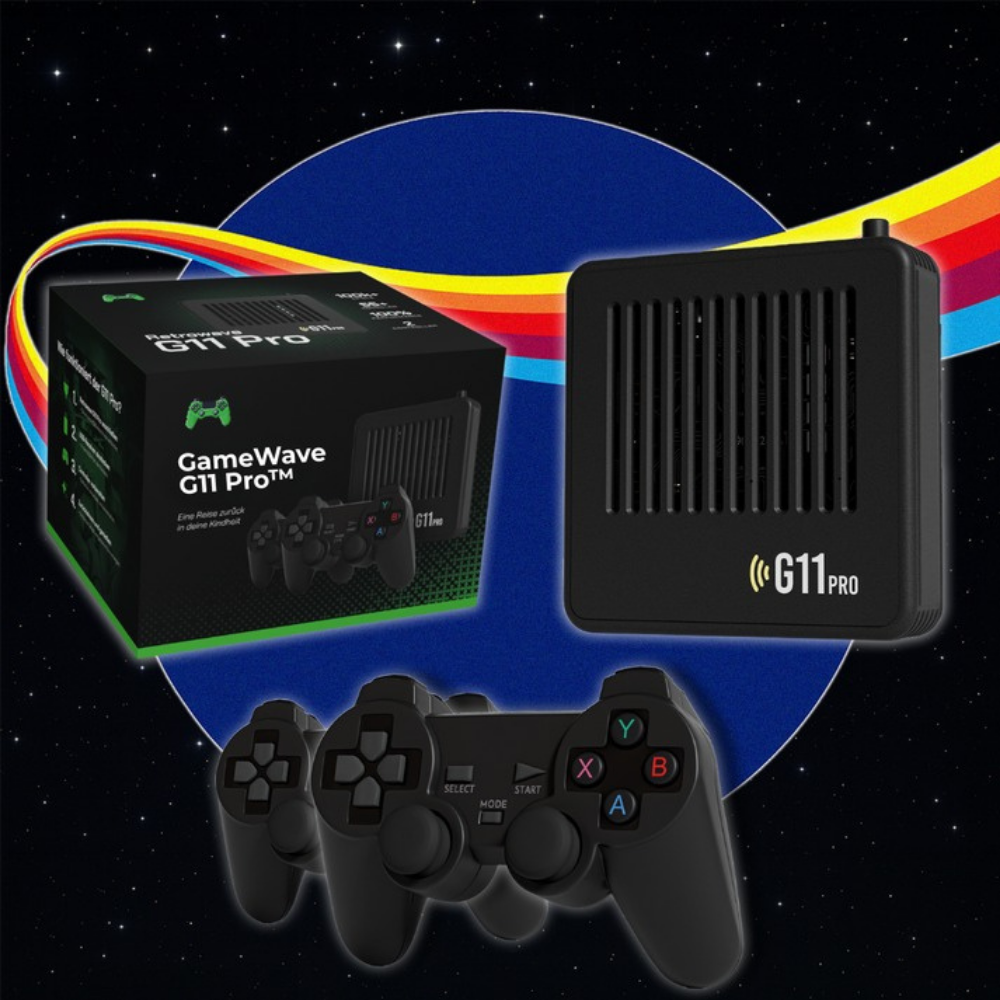 GameWave™ G11 Pro | Konsoll med over 100 000 retrospill for hele familien