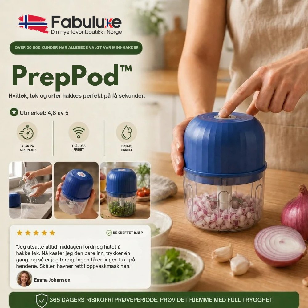 PrepPod™ | Minihakker for raskere prep uten unødvendig besvær