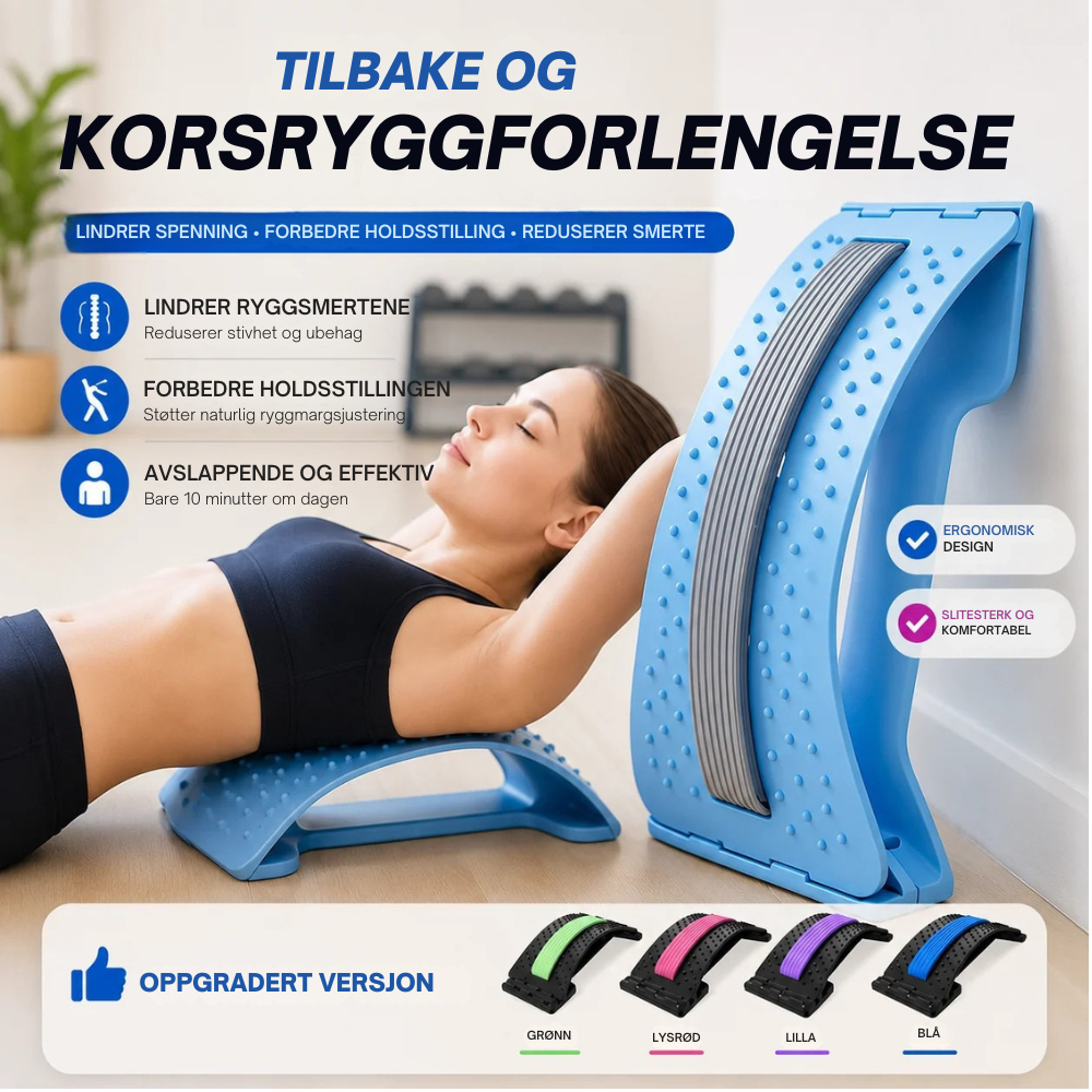 BackEase™ | En enkel strekkrutine for en lettere korsrygg