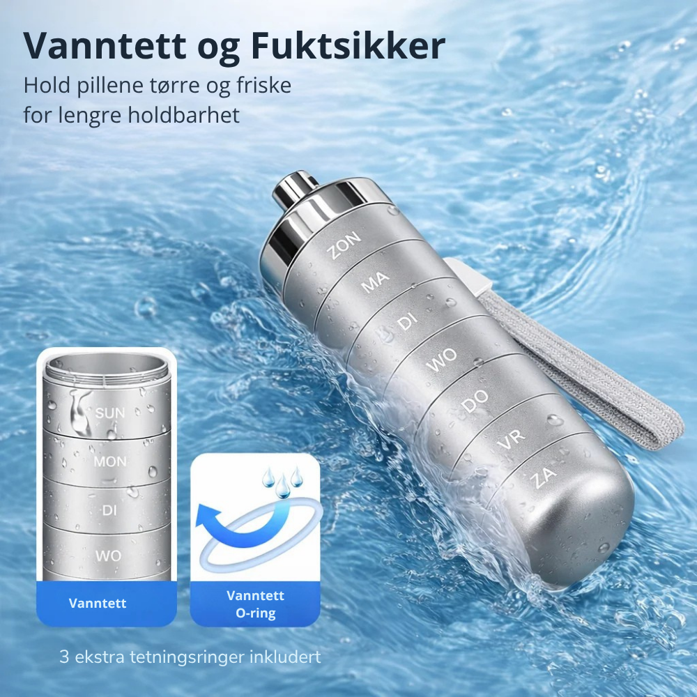 PillMate™ | Elegant ukeorganisering for medisiner og kosttilskudd