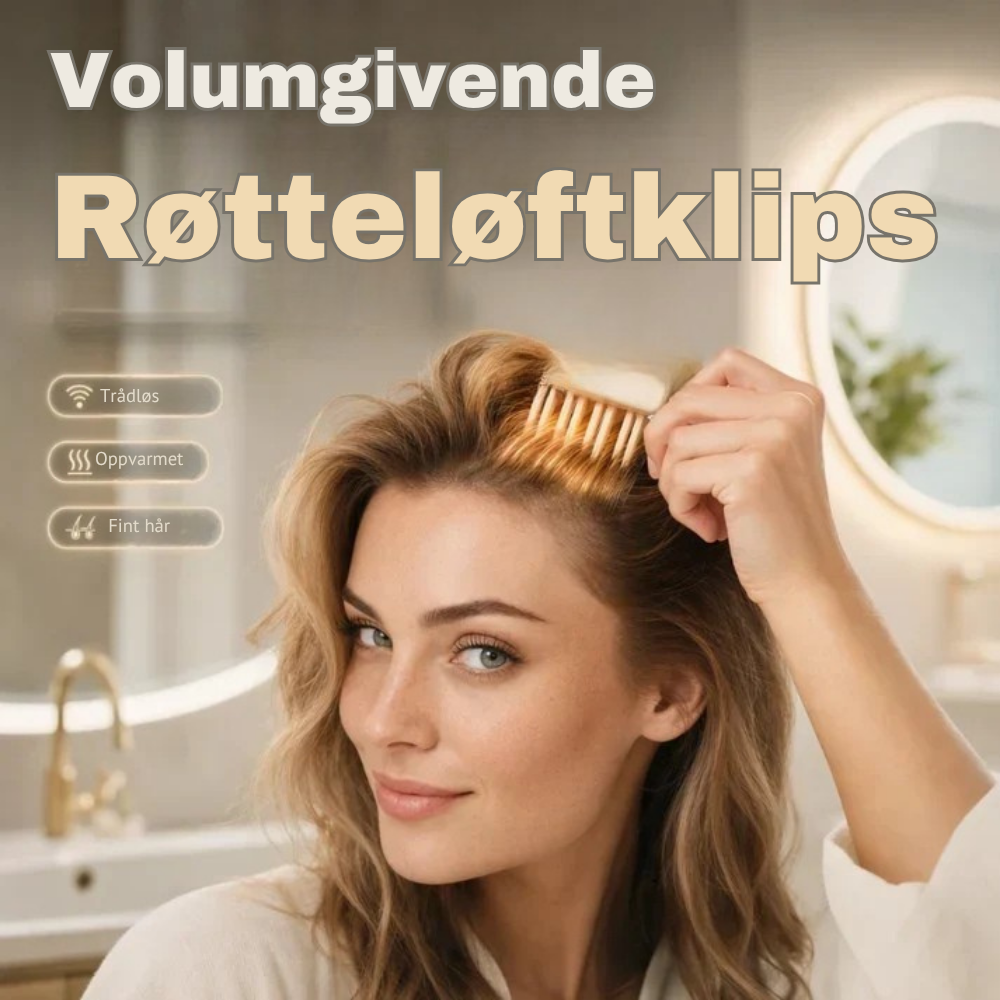 VoluClip™ | Rask løft for fyldigere hår ved røttene
