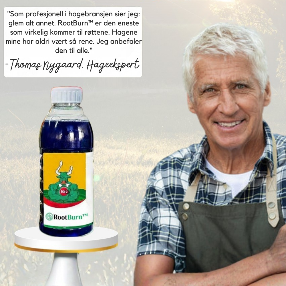 RootBurn™ | Spray direkte på ugresset og få helgen tilbake