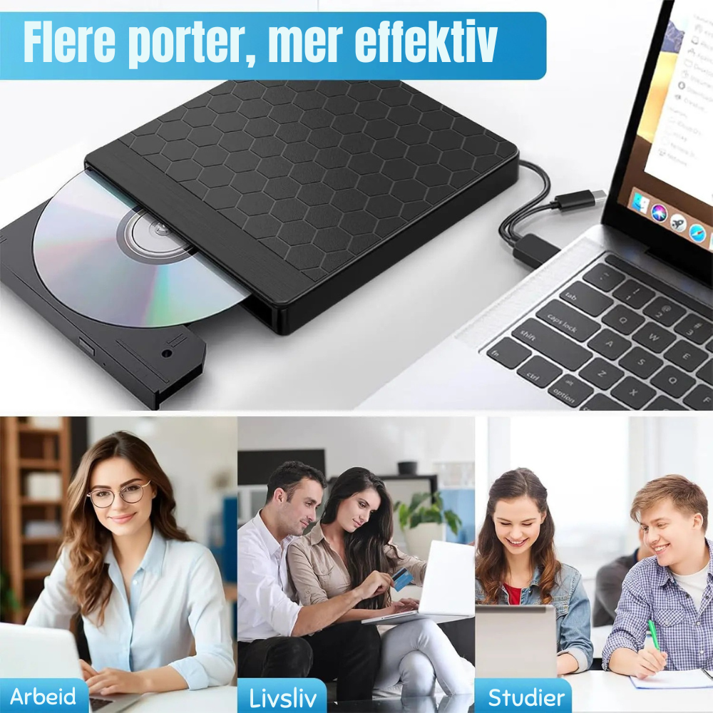 OptiDrive™ | Gi dine gamle medier nytt liv – enkelt og uten bry