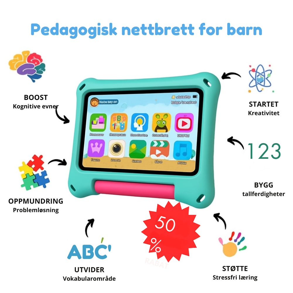 TinyBuddy™ | Barnas Utdannelsestablett