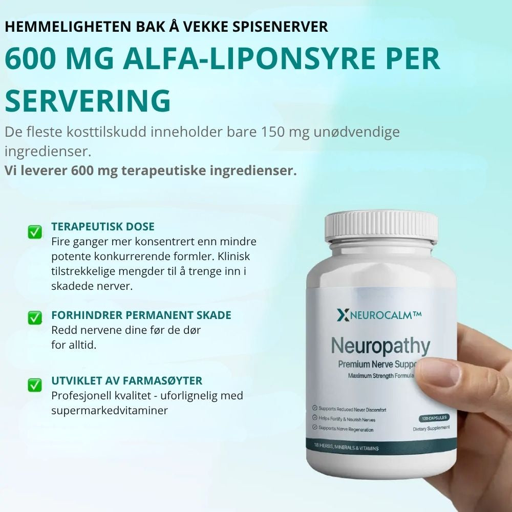 NeuroCalm™ | Målrettet støtte til rolige nerver