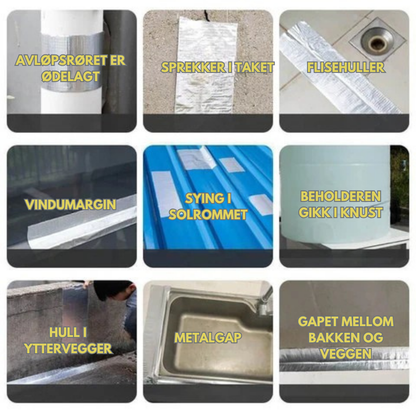 SuperSeal™ | Vanntett reparasjonstape for raske sterke forseglinger