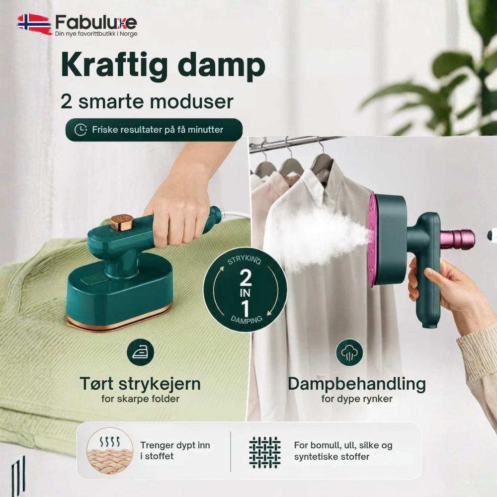 IronGo™ | Kompakt dampstrykejern for raske krøllfrie touch-ups