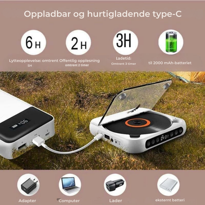 CDPortable™ – Den moderne CD-spilleren som gjenoppliver dine favorittalbum