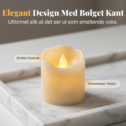 CandleGlow™ | Varm stearinlysstemning uten røyk eller åpen flamme