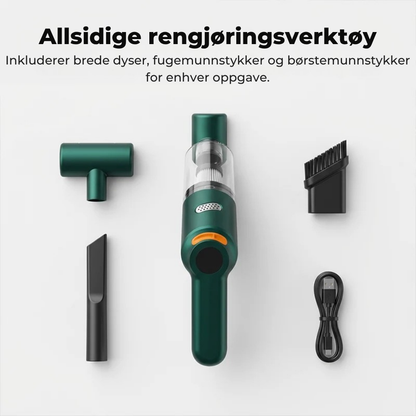 AutoVac™ Pro | Kompakt bilstøvsuger for rask rengjøring overalt