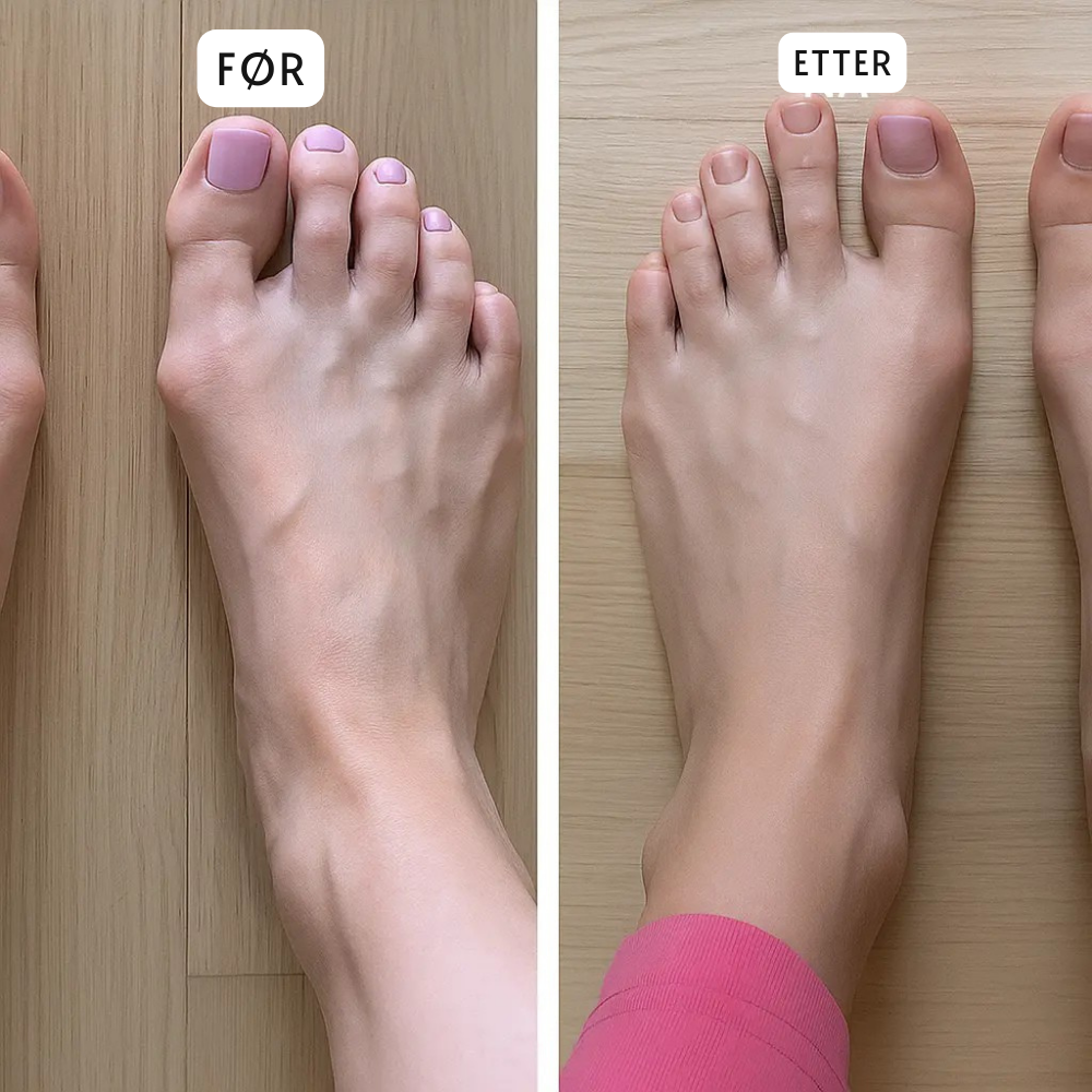ToeAlign™ | Gjenopprett fotens naturlige balanse uten inngrep