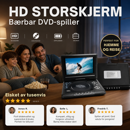 CineGo™ | Bærbar filmavspiller for roligere skjermtid på farten