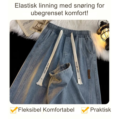 StreetFit™ | Moderne loose fit jeans med lengre silhuett