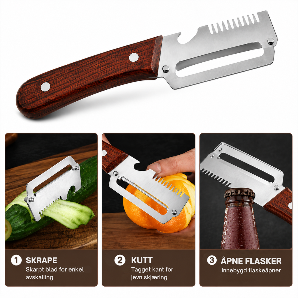 SlicePro™ Duo | Gjør matlaging enklere med færre redskaper