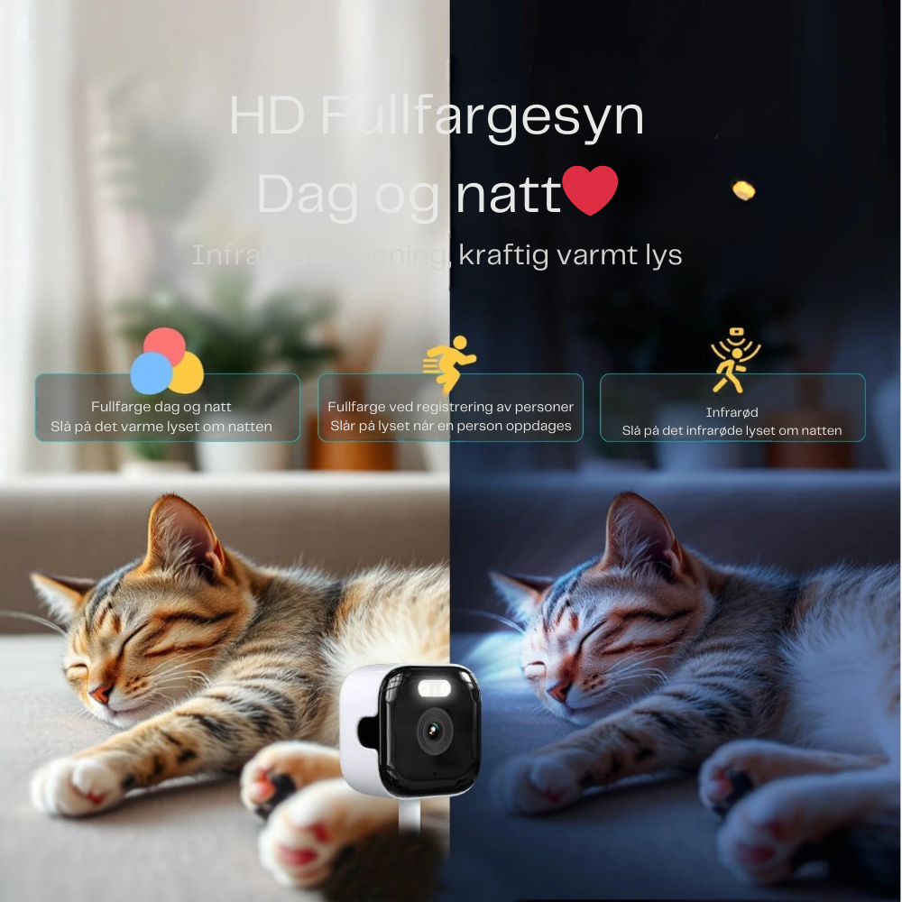 SilentWatch™ | Diskret innendørs kamera som beskytter hjemmet ditt – uten boring