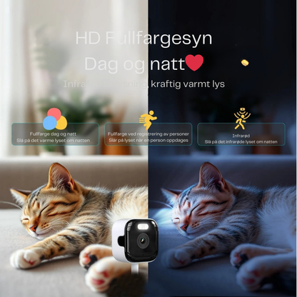 SilentWatch™ | Diskret innendørs kamera som beskytter hjemmet ditt – uten boring