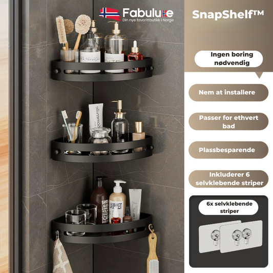 SnapShelf™ | Få orden på badet på få sekunder
