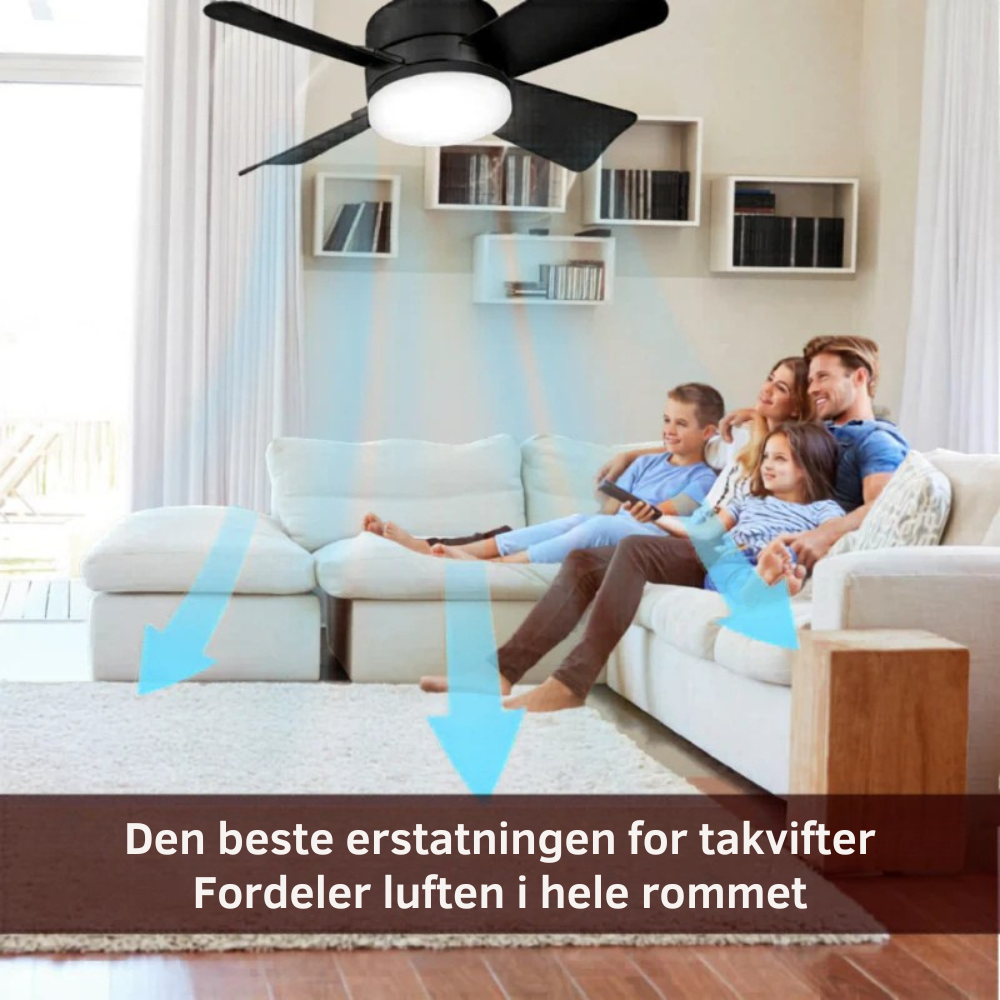 GlowFan™ Pro | Skru den i. Trykk på knappen. Sov kjøligere.
