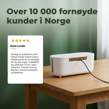 CableNest™ | Skjul ledningskaos uten å ofre stilen