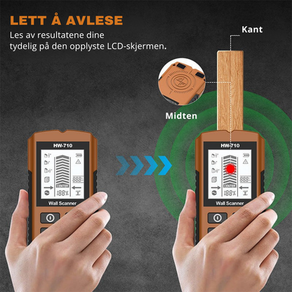 WallScanner™ | Unngå dyre feil – sikre deg struktur og ledninger i veggene dine