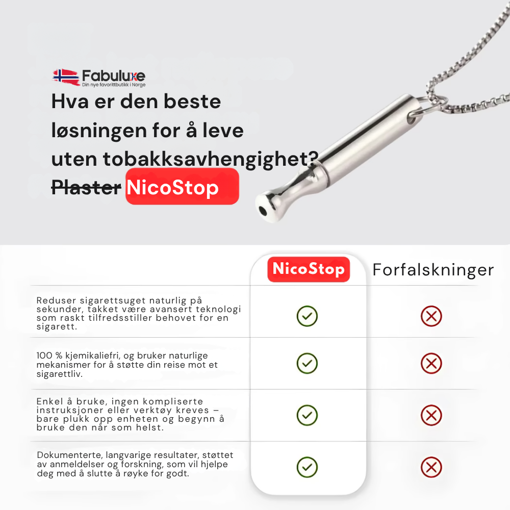 NicoStop™ | Bryt vanen og ta kontrollen tilbake
