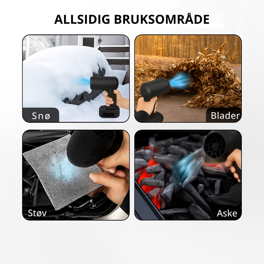 LeafBreeze™ | Trådløs løvblåser for rask høstrengjøring