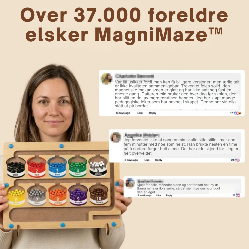 MagniMaze™ | Ro til foreldrene. Meningsfull skjermfri lek for barnet.