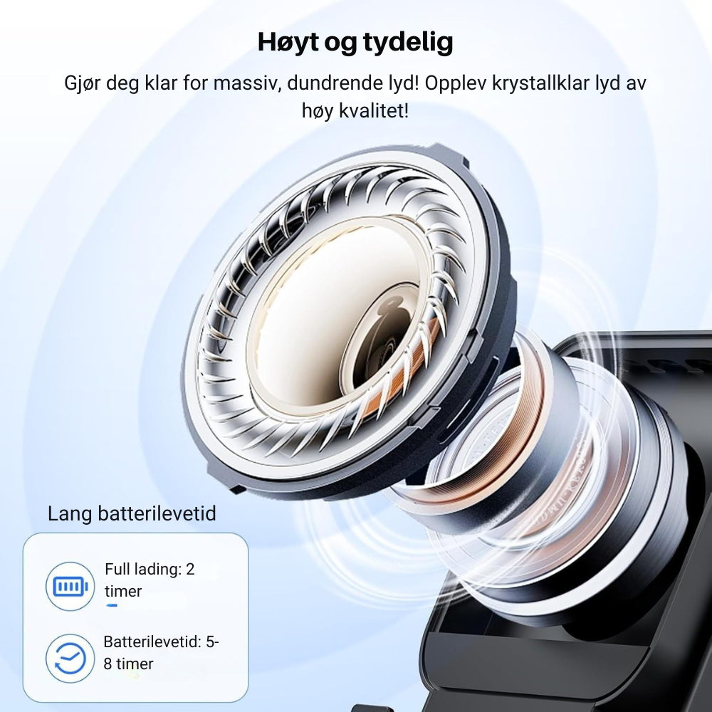 SnapSound™ | Få sterkere lyd fra telefonen din med det samme
