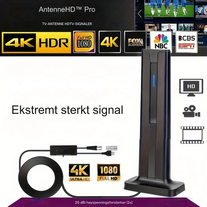 AntenneHD™ Pro – Den høyytelsesantenne som fanger gratis HD-kanaler med bemerkelsesverdig klarhet