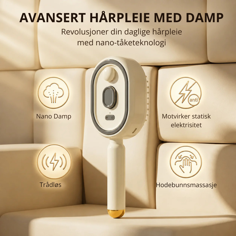 SilkBrush™ | Få glattere, mindre krusete hår – uten å dra, slite eller kjempe med børsten
