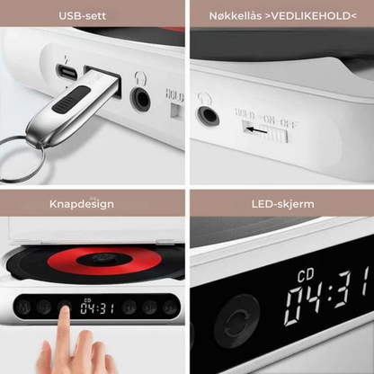 CDPortable™ – Den moderne CD-spilleren som gjenoppliver dine favorittalbum