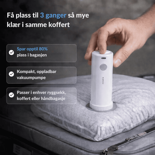 VacuPack™ | Pakk smartere og få plass til mye mer