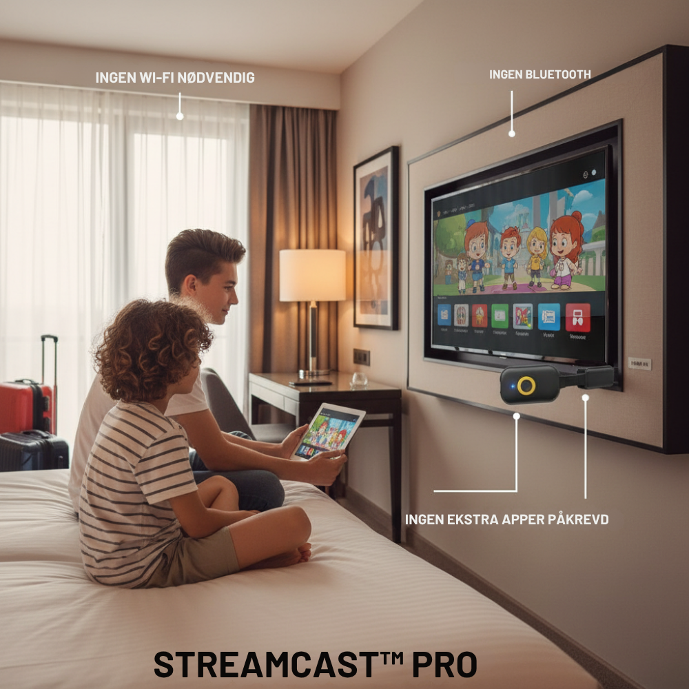 StreamCast™ Pro | Større skjermopplevelser uten Wi-Fi eller bryderi